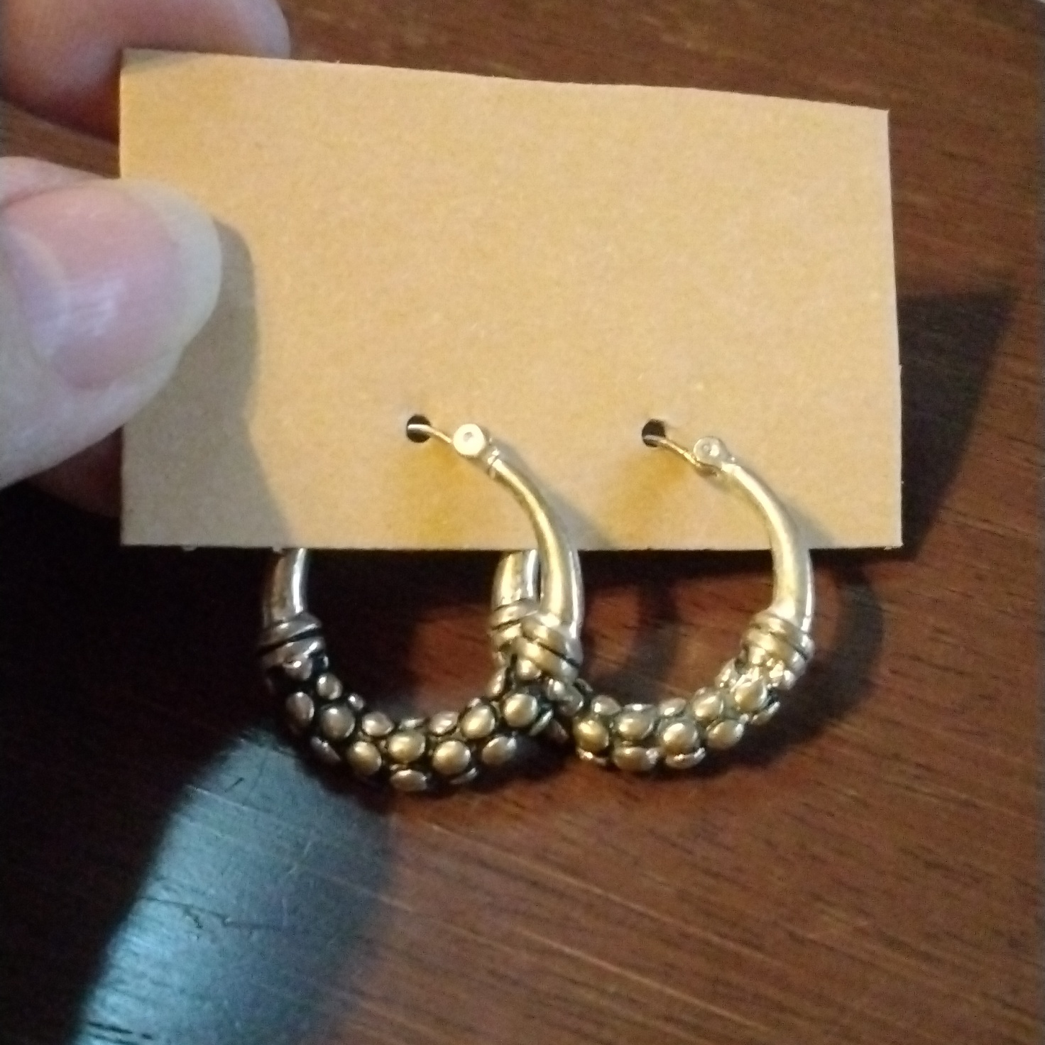 Chunky Silver Hoop Earrings